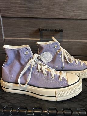 Converse Lavender/Purple High Top Sneakers with White Accents
